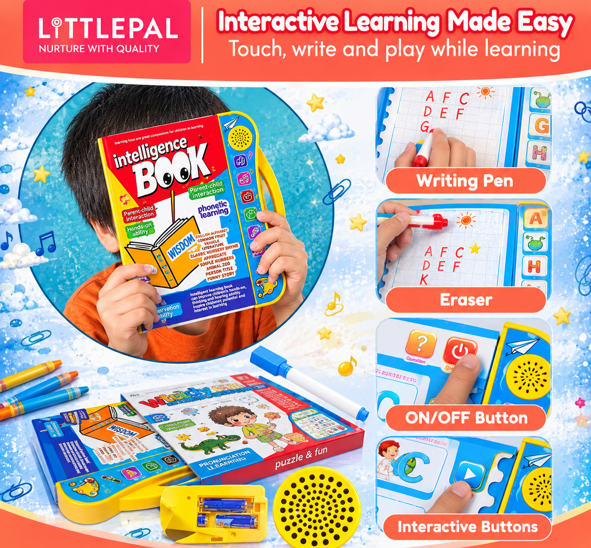 Toy Imagine Interactive Sound Book for Kids